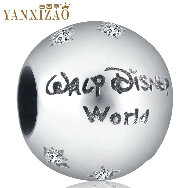 YANXIZAO World для изготовления украшений вручную цветы Diy Бусины Подходят Pulseira Pandora браслет талисманы Серебро 925 Berloque