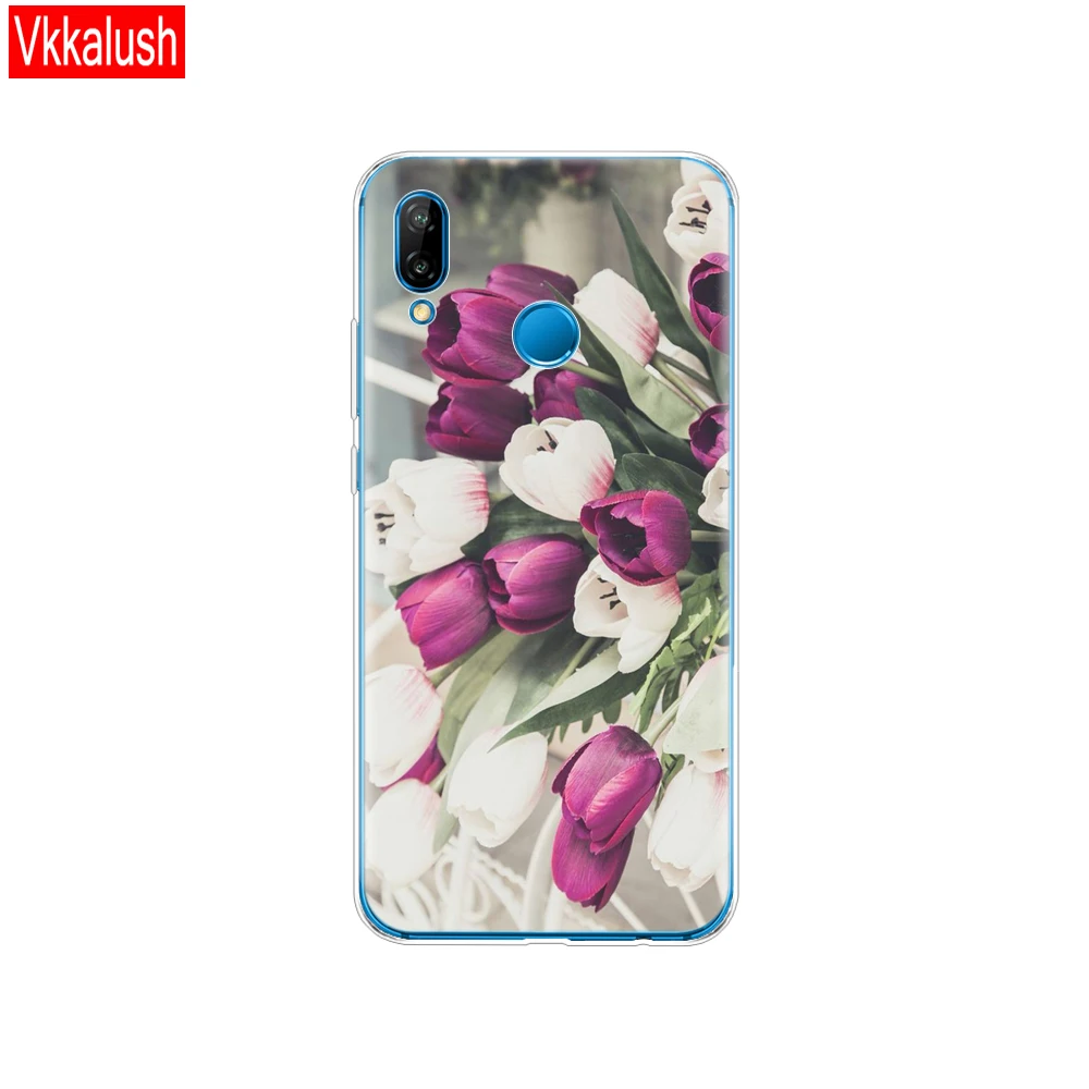 80004 Силиконовый чехол для 5,8" huawei P20 Lite huawei P20 Pro, чехол для huawei P 20, Защитная прозрачная задняя крышка для телефона - Цвет: 80004