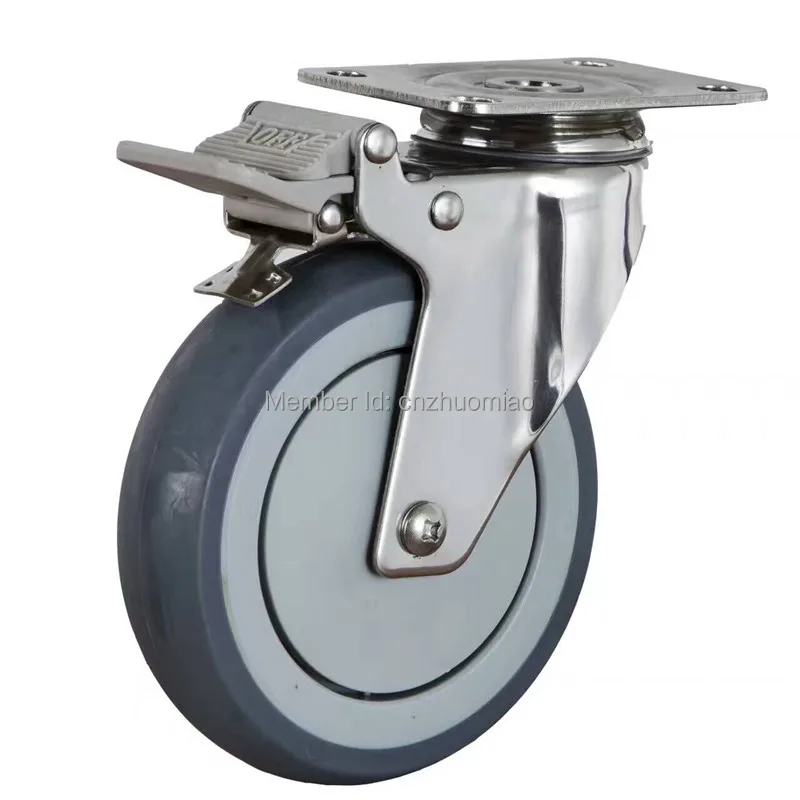 4 шт. 3 дюймовые средние ролики из нержавеющей стали 304 нейлоновый промышленный