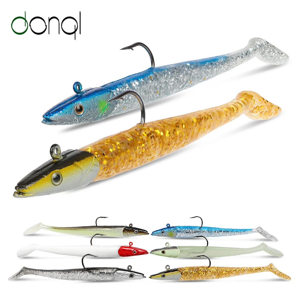 DONQL 2 шт. Jig Head мягкие рыболовные приманки 10g 19 гр 22 силиконовых приманок крючковый