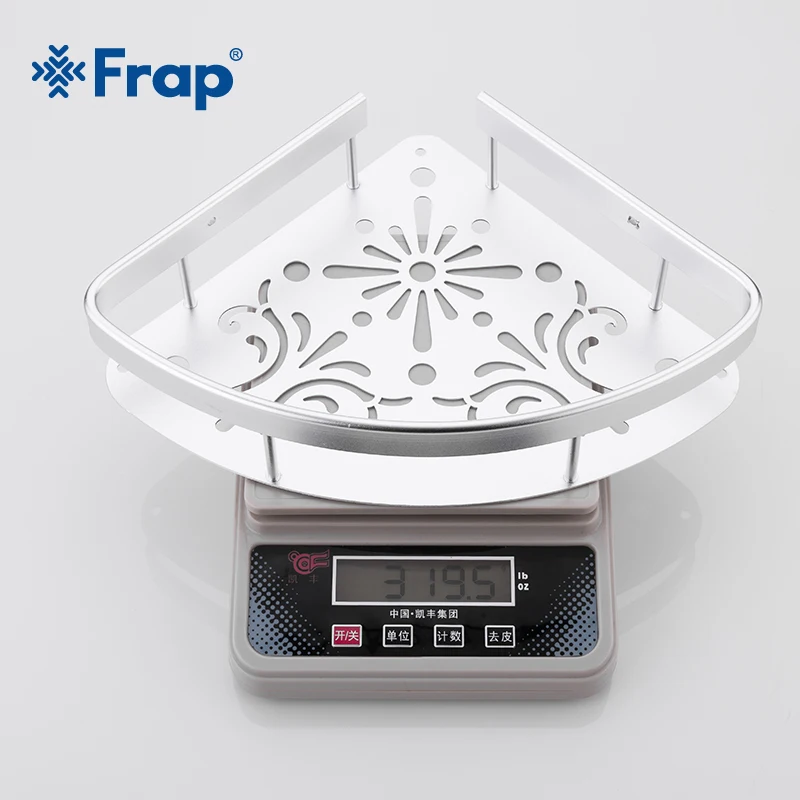 Frap новые полки для ванной комнаты, полка для ванной комнаты, настенная полка, аксессуары для ванной комнаты, набор, одинарная косметическая стойка, серебряная корзина Y38017