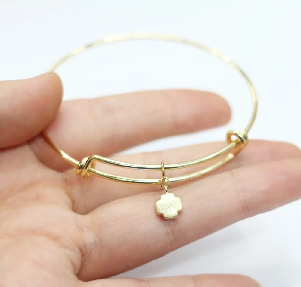 Крошечный крест шарм Матовое золото симпатичные мотаться ювелирные изделия