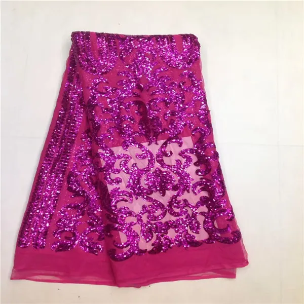 Newest arrival Beautiful French Sequins lace fabric Twisted line sequins Fashionable bright African Free shipping | Дом и сад