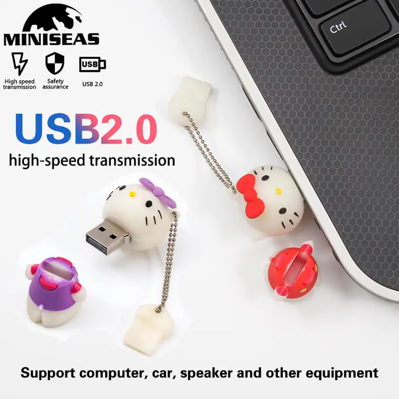 Флеш-накопитель animad милый котенок usb флеш-накопитель милая флешка 4 ГБ 8 16 2 0