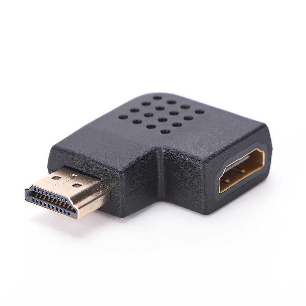 Левый угол 90 градусов штекер-гнездо 1080P HDMI HDTV адаптер конвертер соединитель |