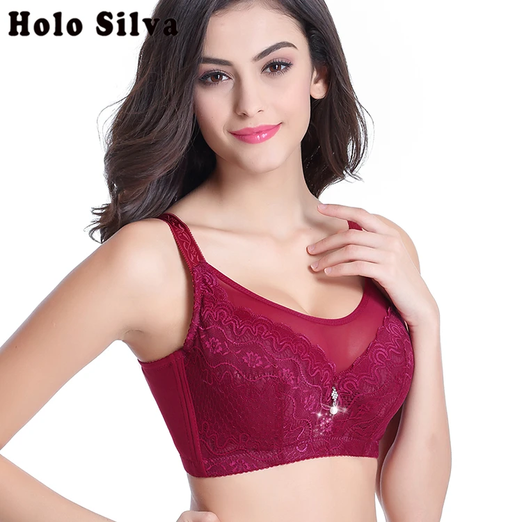 

Embroidery women's underwear Starry Flounced bra BCD thin Cup adjustable bra lady push up big size bras sexy intimate Lingerie