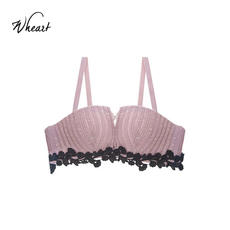 Женский бесшовный бюстгальтер без косточек Wasteheart красный с хлопковой чашечкой A B