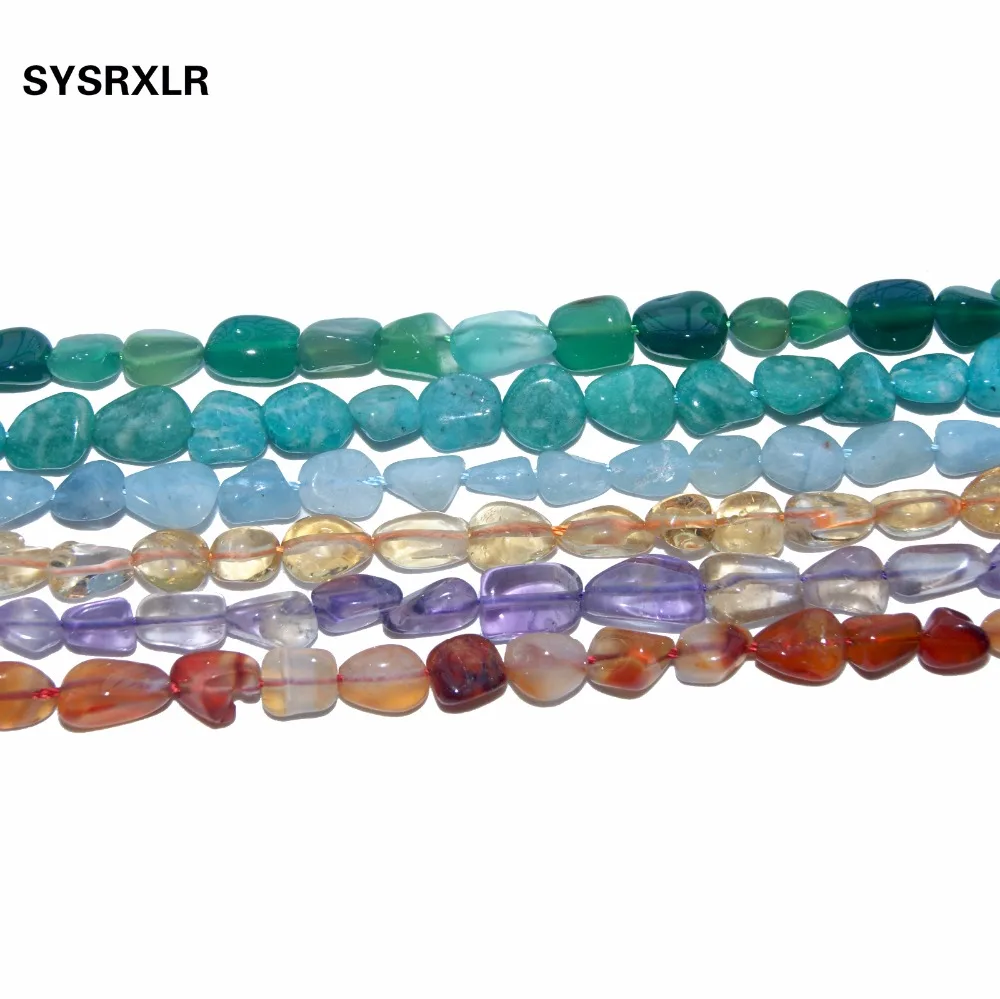 Wholesale 5-8 MM Irregular Gravel Shape Natural Agat Crystal Stone Beads For Jewelry Making DIY Bracelet Necklace Strand | Украшения и