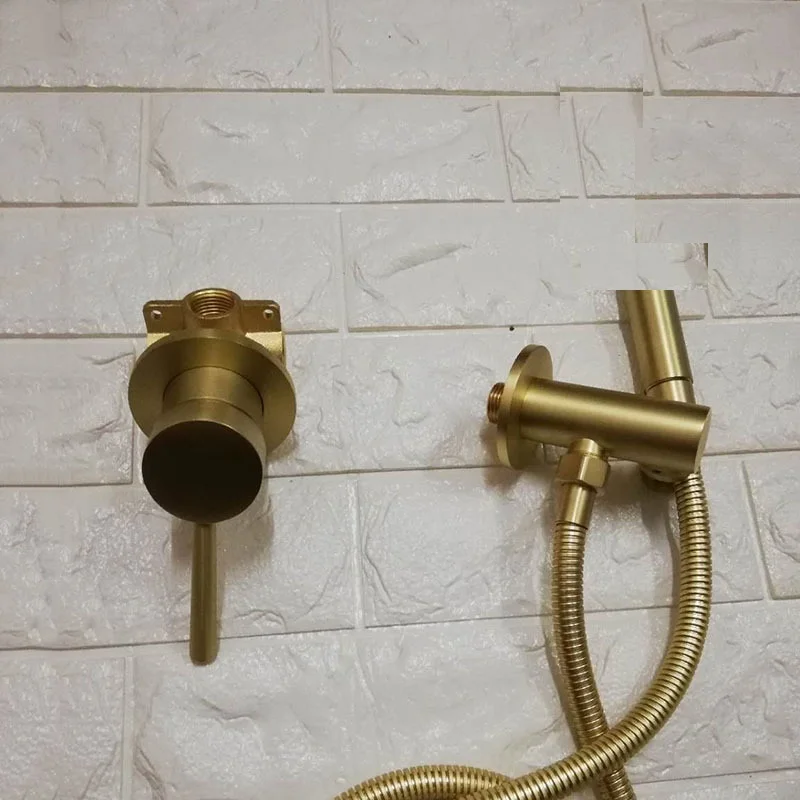 Латунный матовый золотой Ручной Биде для унитаза распылитель туалета кран