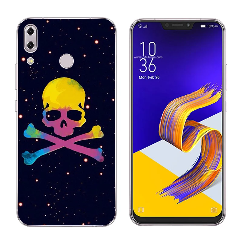 6.2 inch for Asus Zenfone 5z ZS620KL Phone Cases 5 ZE620KL Const Printing Soft Silicone TPU Back Cover |