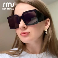2019 retro square black sunglasses women new luxury brand designer oversized sun glasses for female festival eyewear uv400 gafas