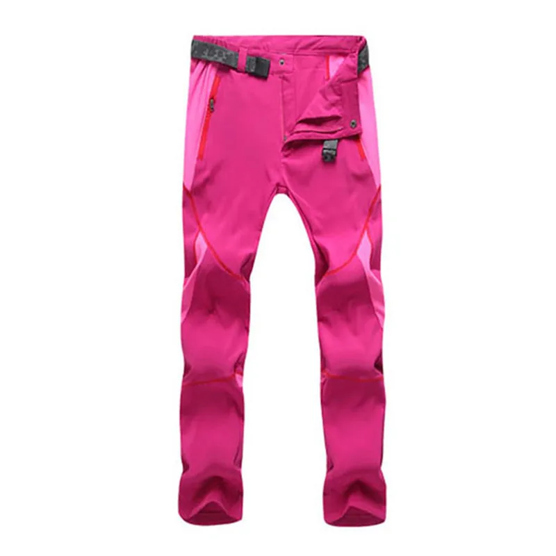 Pink Rose WindTaste мужские и женские походные брюки летние быстросохнущие дышащие брюки водонепроницаемые уличные треккинговые мужские женские эластичные брюки KA036 - Цвет: Pink Rose