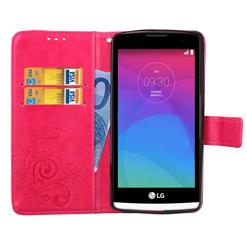 Роскошный кожаный флип-чехол-бумажник для LG Leon C40 C50 4G LTE H340N H320 H 324 H324 силиконовый чехол для телефона с отделениями для карт