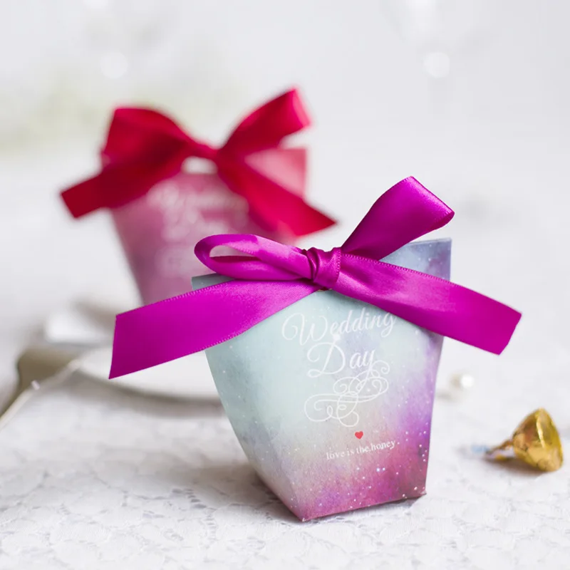 10 шт. звездное небо Свадебная конфетная коробка вечеринка поставки подарочной