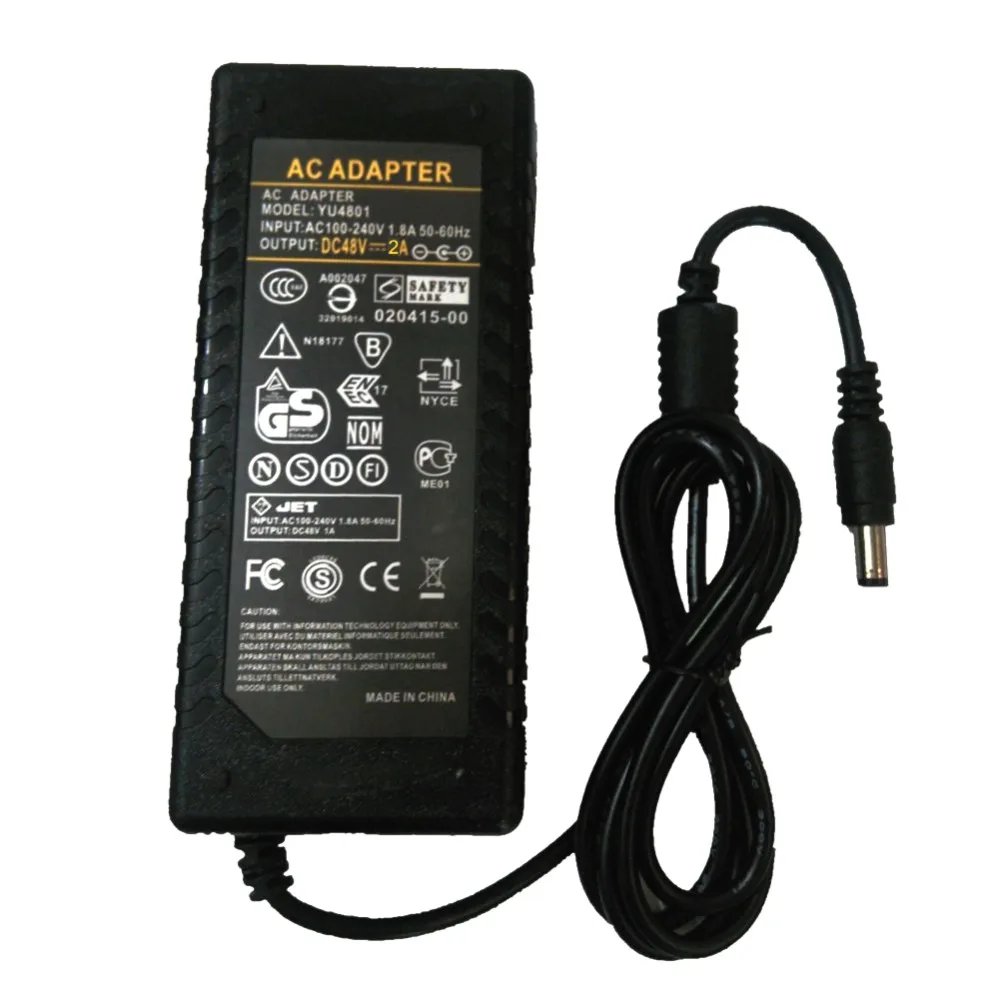 48 В AC DC адаптер зарядное устройство 1A 2A 3A Вт 96 144 LED POE импульсный источник