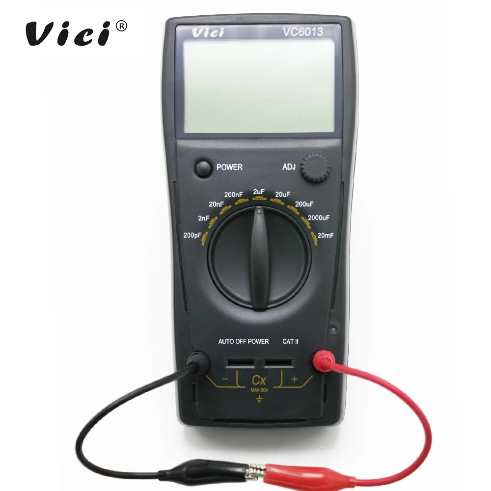 

VICI VC6013 Цифровой Высокоточный ЖК-измеритель 1999 отсчетов ручная емкость 200pF-20mF atuo выключение