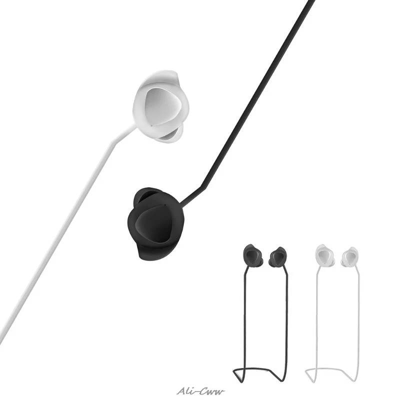 Anti-Lost Strap Soft Silicone Headset Hanging Neck Rope Sweatproof Waterproof Sports Accessories for Samsung Galaxy Buds | Электроника