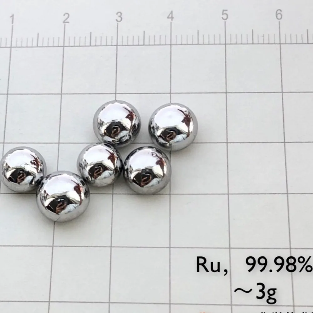 

1pcs 3g Ruthenium beads Ru>=99.98% Ruthenium rare metals rare earth