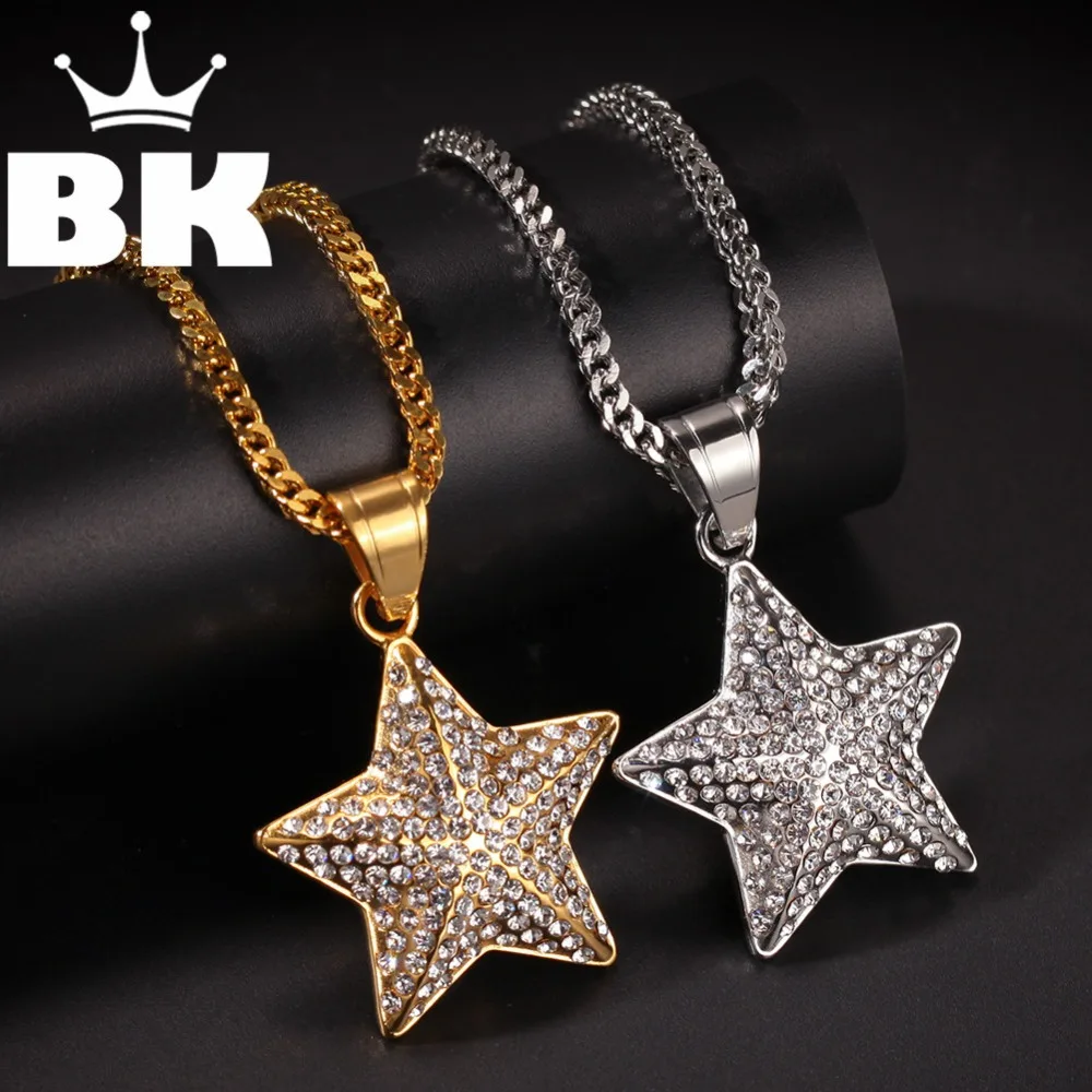 

Ожерелье BLING KING с морскими звездами в стиле хип-хоп