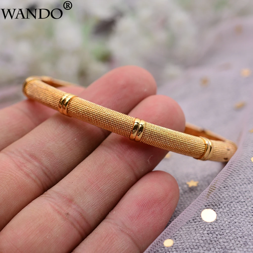 WANDO 1 шт. новые модные женские роскошные золотые Цвет ювелирные браслеты