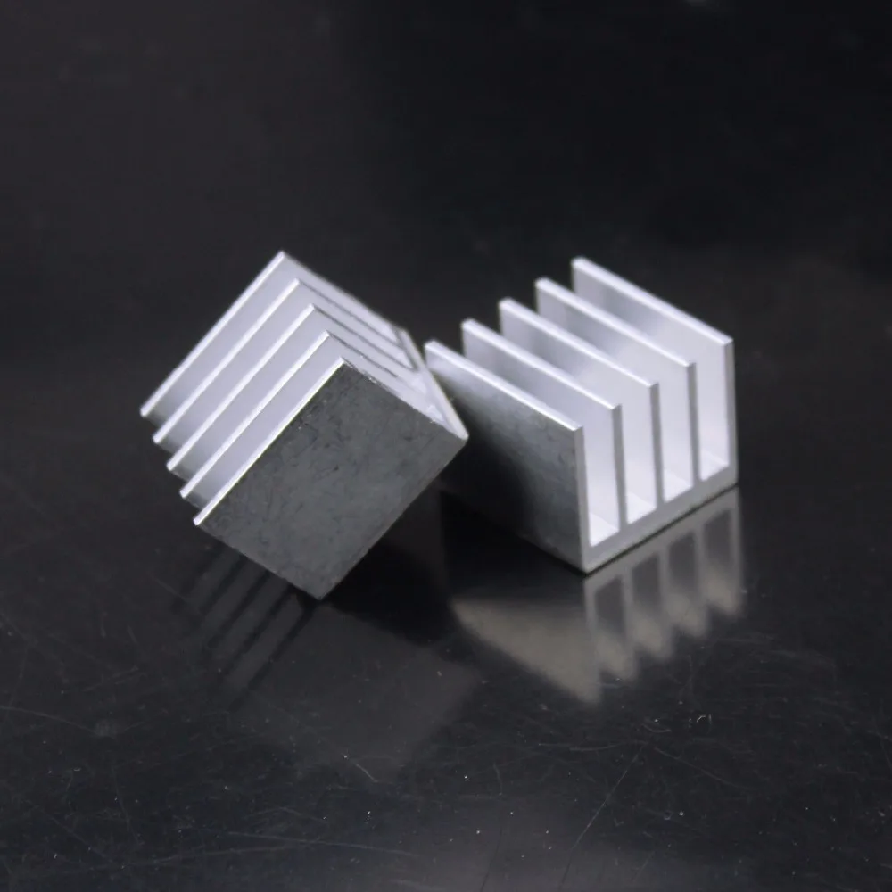 20 Pieces Gdstime Aluminum 20X20X15mm 3M Mini Small IC Chipset Heatsink Silver 20mm x 15mm | Компьютеры и офис