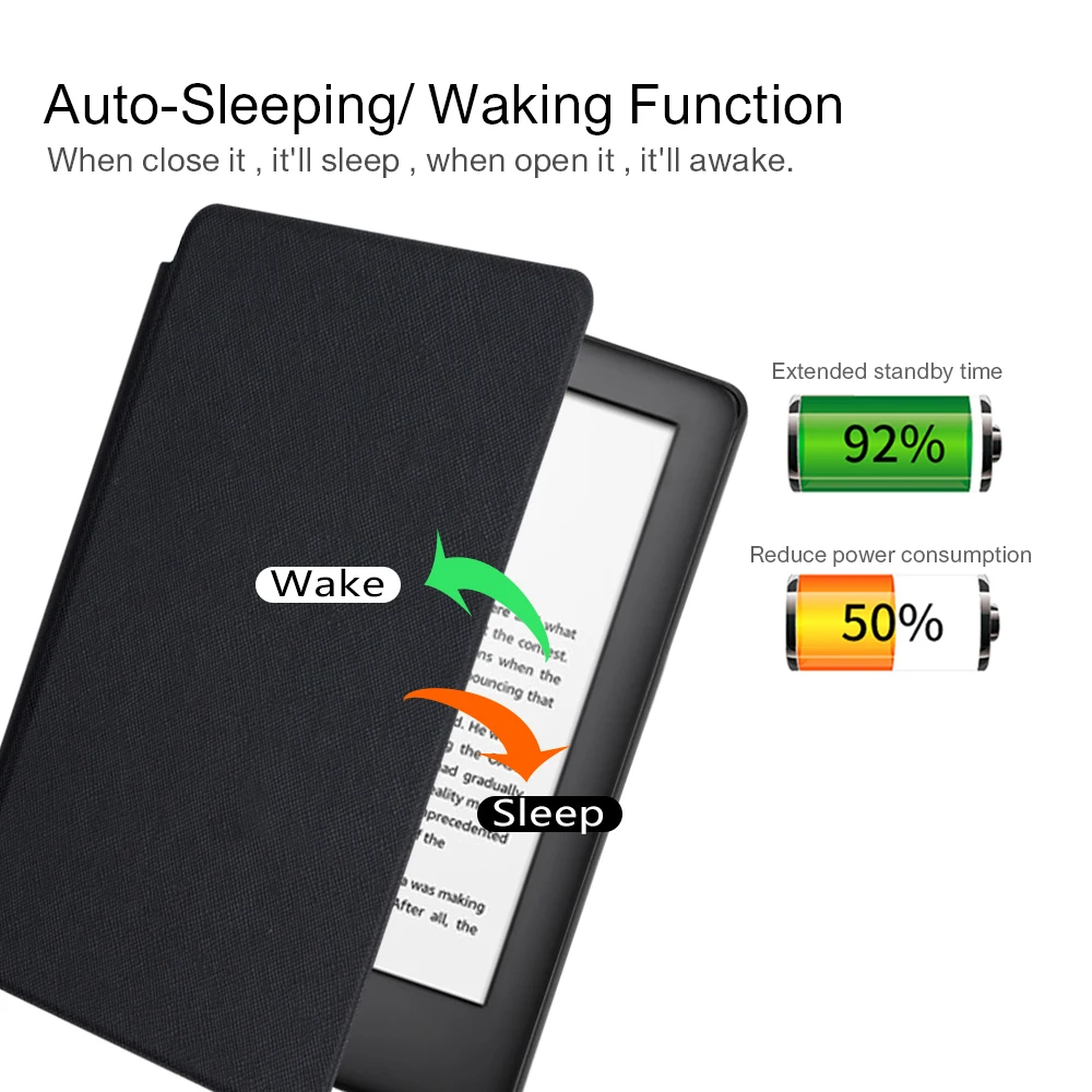 Чехол-книжка с Wake &amp Sleep Смарт окрашенный чехол для amazon Kindle 2019 Amazon все новые kindle 6
