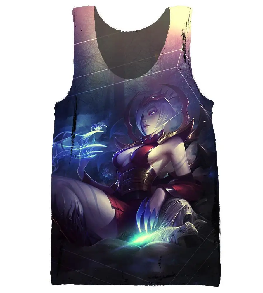 As Picture League of Legends игровая майка для спортзала для мужчин 3D жилет Летний жилет без рукавов фитнес под майка Топы майка для занятий бодибилдингом жилеты - Цвет: As Picture