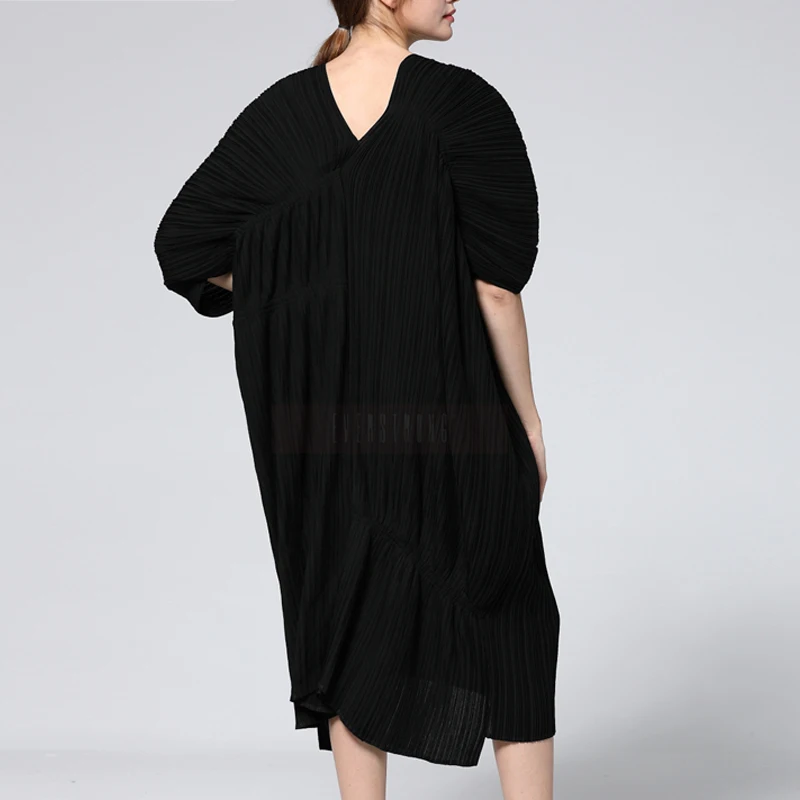 Changpleat 2019 весенне-летний свободный крой женское платье Miyak зимняя обувь со