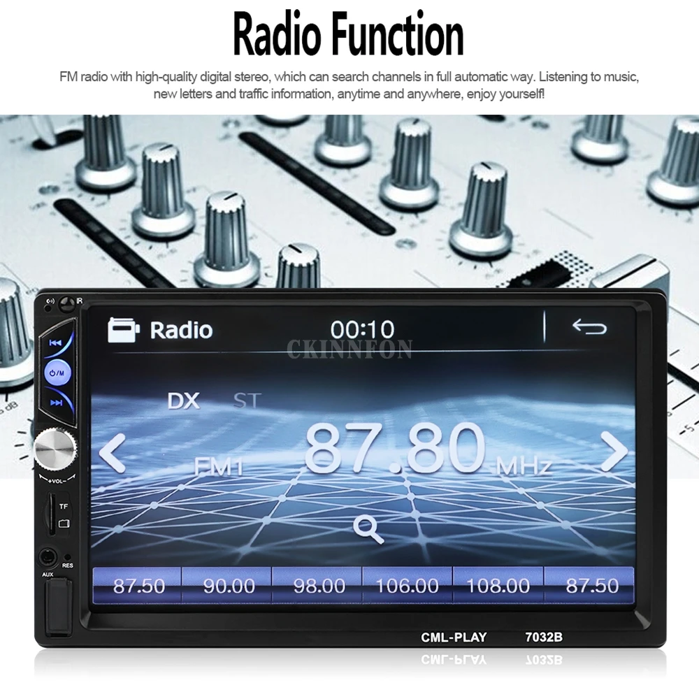 Автомагнитола 2Din 7032B мультимедийный плеер с 7 &quotэкраном Bluetooth Mirrorlink стерео