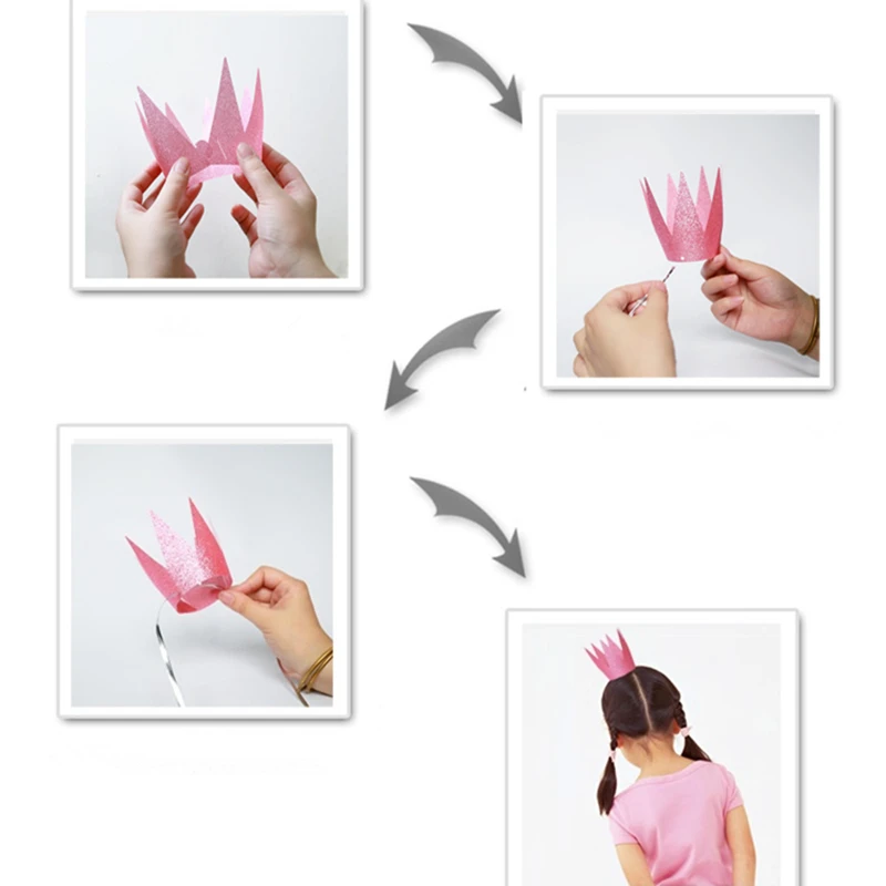 6 шт./упак. первое дневное серебряное розовое синее блестящее украшение на день