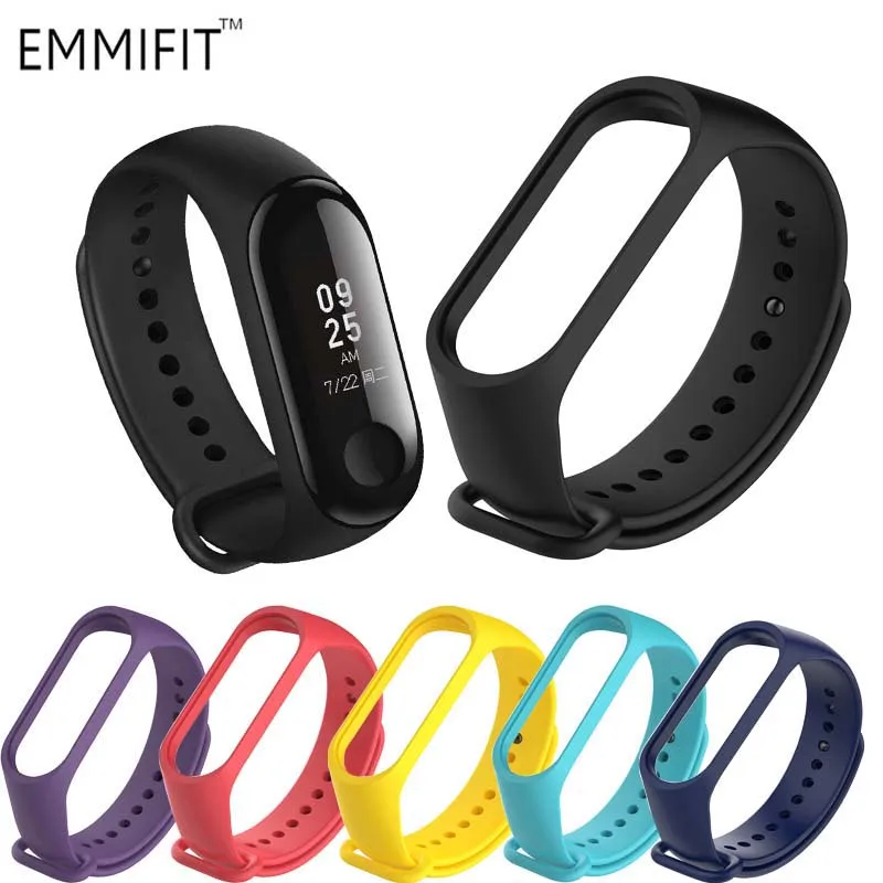 Mi Band 3 ремень для Xiaomi mi band силиконовый браслет xio черный смарт аксессуары ремешок