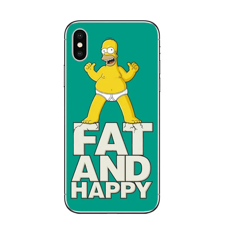 Чехол для телефона Homer J. Simpson silico TPU чехол для iPhone 5 5S SE 6 6s 7 8 PLUS X XR XS MAX Модный чехол для телефона Bart Simpson - Цвет: TPU