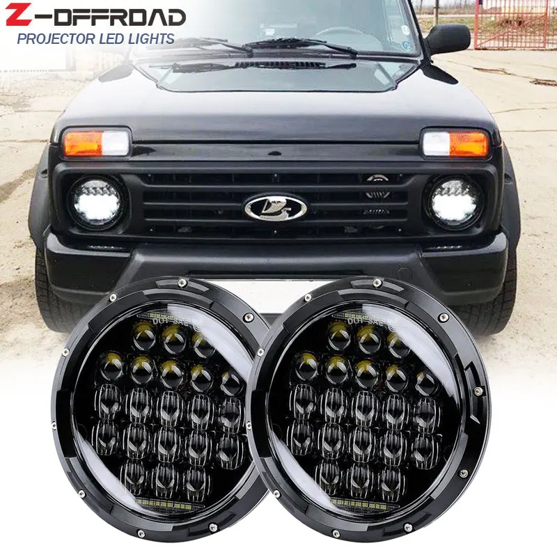 Для Jeep Wrangler 7 &quotdrl светодиодные Автомобильные фары с дневными ходовыми огнями