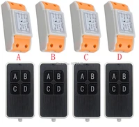 new ac220v 1ch 10a wireless remote control switch system 4x transmitter 4x receiver relay smart house z wave