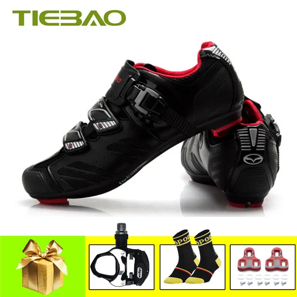 pedals for 1407 B Tiebao, обувь для шоссейного велоспорта, sapatilha ciclismo,, мужские, женские, велосипедные, для езды на велосипеде, педали, самоблокирующиеся, дышащие, bicicleta, велосипедные кроссовки - Цвет: pedals for 1407 B