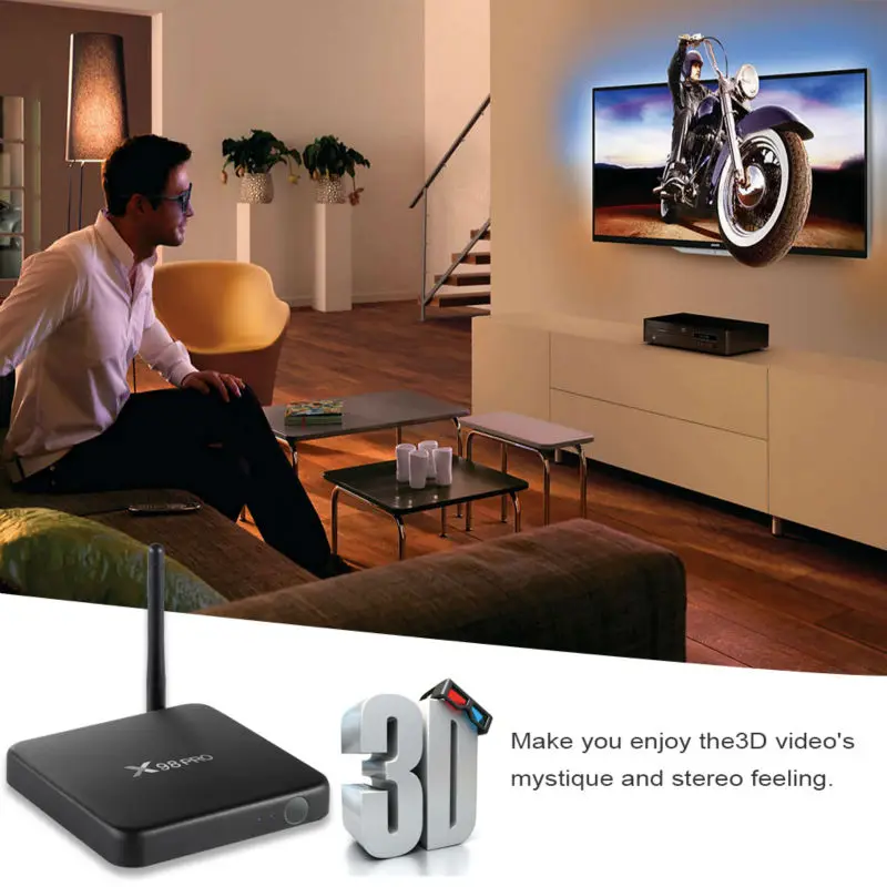 X98 PRO металлический корпус Amlogic S912 Octa Core Android ТВ Box7.1, 2 Гб оперативной памяти, 16 Гб встроенной памяти, 2,4G/Wi-Fi 5 ГГц HD2.0 4 K BT4.0 Media player Декодер каналов кабельного телевидения компьютерной приставки к телевизору