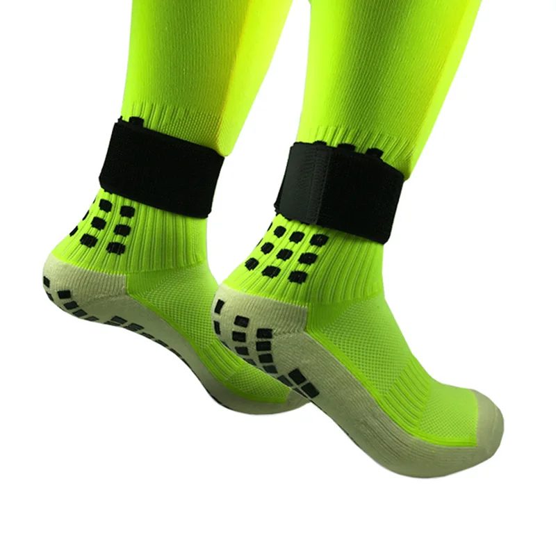 

Уличная спортивная Защитная Экипировка для поддержки лодыжки, футбольные носки, леггинсы, защита голени, фиксированный ремень, пара