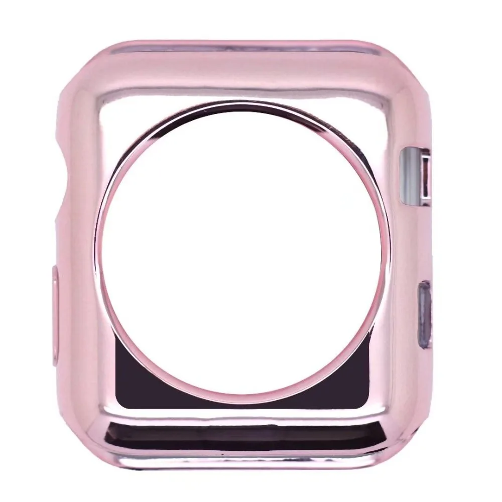 4 цвета Apple Watch Case All Series 3 2 1 38 мм 42 устойчивый к царапинам мягкий гибкий из ТПУ