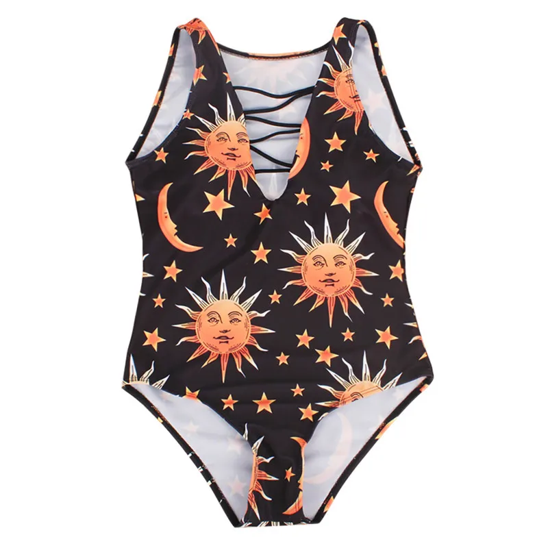 Женский пляжный купальный костюм с защитой от ультрафиолета Цельный купальник