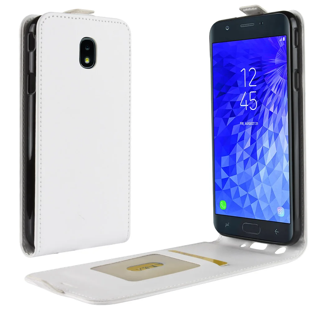 Магнитный кожаный флип чехол для телефона baisxst Samsung J7 2018 домашний легкий