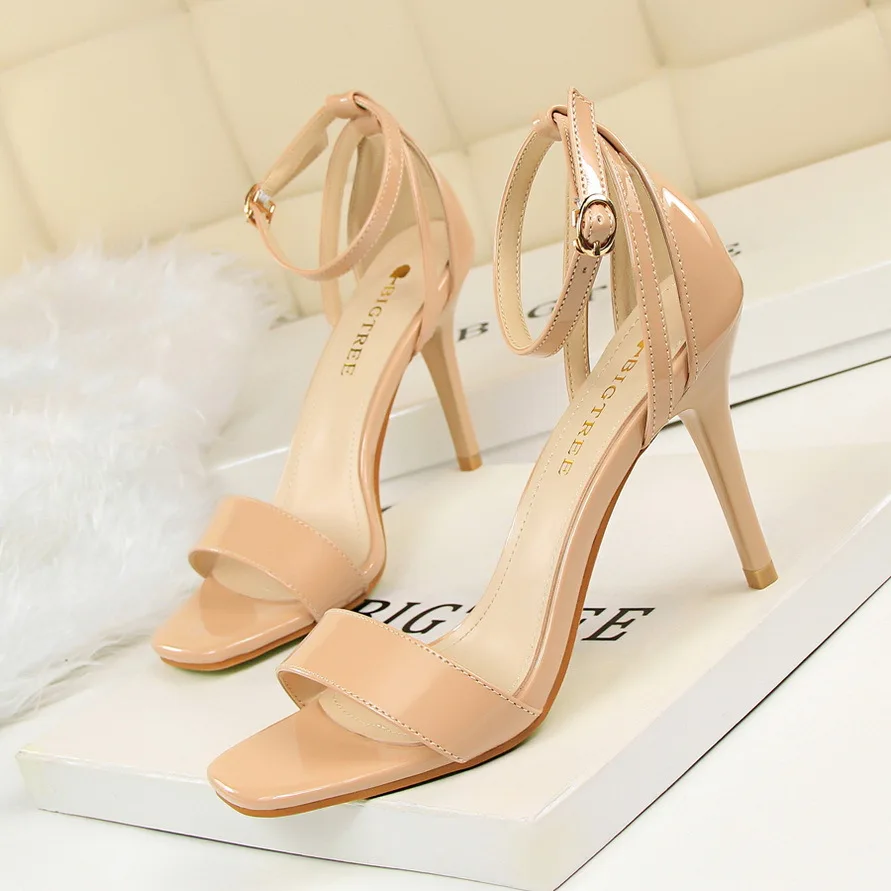 Элегантные женские босоножки туфли лодочки на высоком каблуке шпильке пикантная