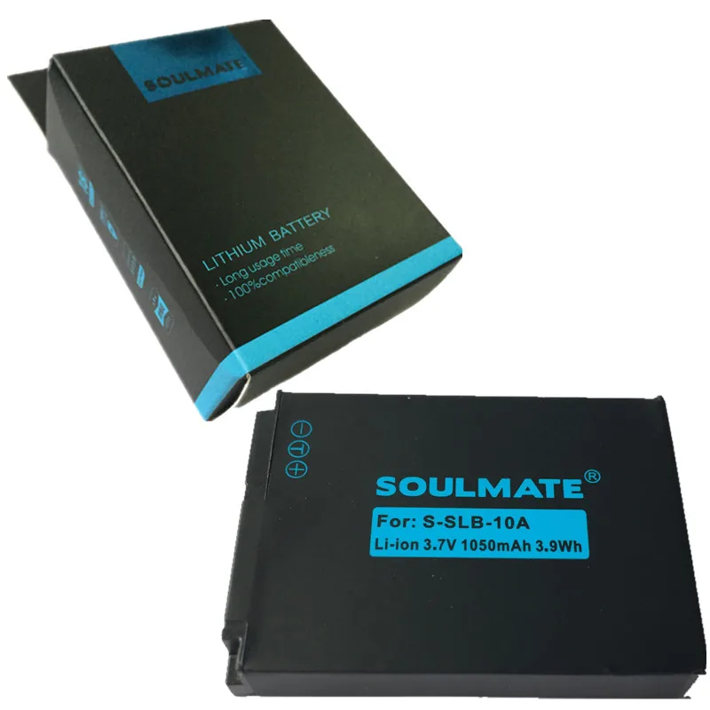 SOULMATE SLB-10A литиевая батарея SLB 10A цифровая камера SLB10A для SAMSUNG HMX-U10 HMX-U100 SL720 SL310W SL820 |
