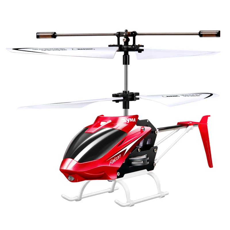 RED Syma Вертолет с дистанционным управлением 2 канала RC самолет Крытая игрушка игрушки для детей - Цвет: RED
