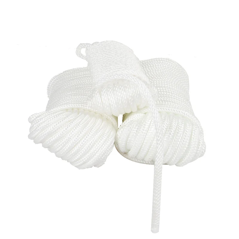 Прочная веревка из полипропиленового волокна белого и черного цвета для анкера