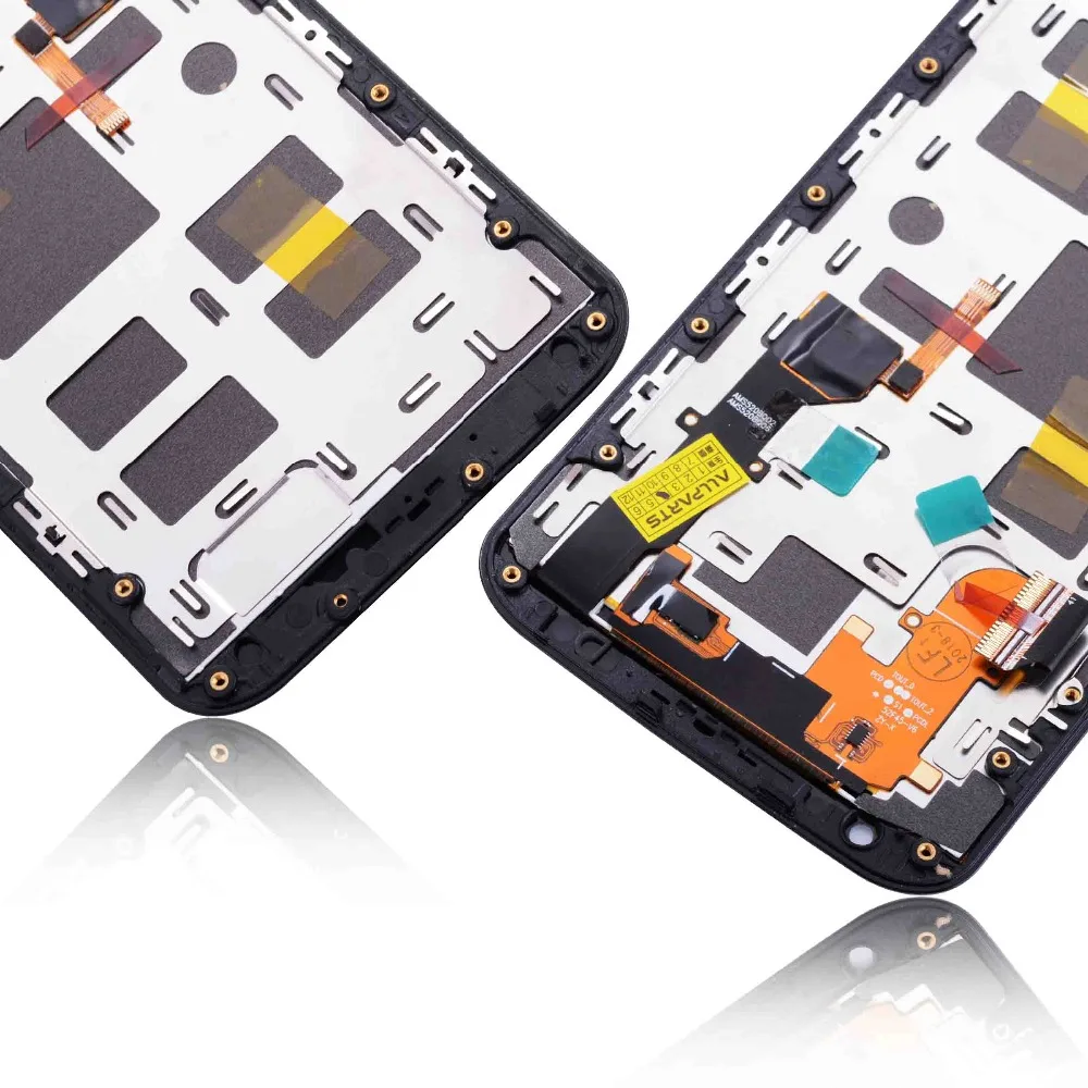 Дисплей для Motorola Moto X2 LCD Xt1092 Xt1095 Xt1097 в сборе с тачскрином на рамке черный белый