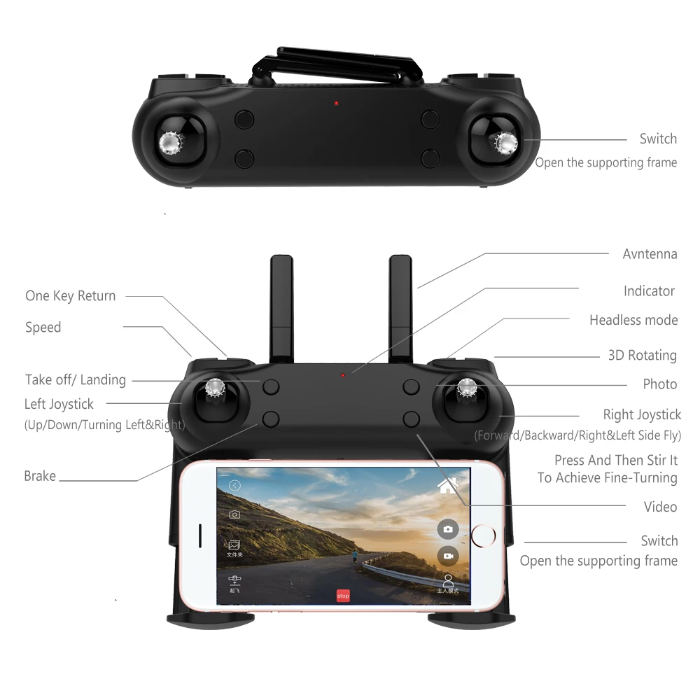 MJD K106 новые беспилотная камера д/у вертолет Квадрокоптер с HD и поддержкой Wi Fi FPV
