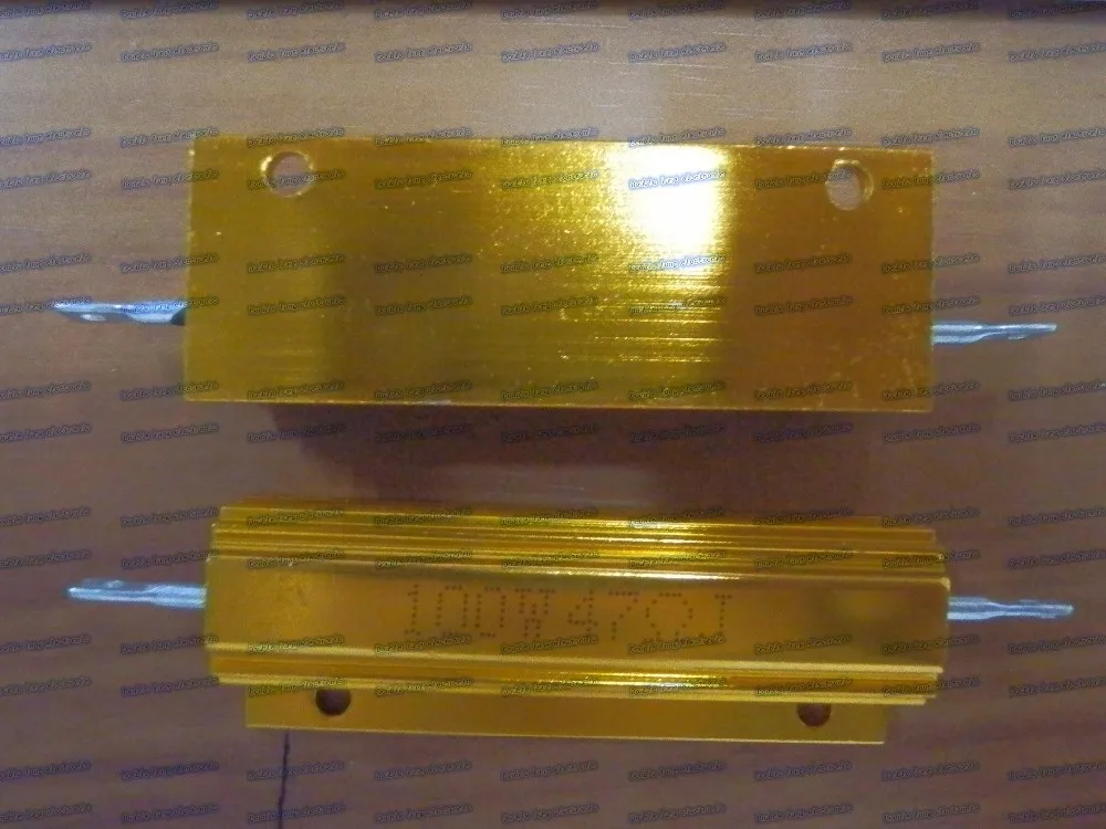 2 шт./лот RX24 100W 47R 47 Ом светодиодный нагрузочный резистор Алюминиевый резистор|case