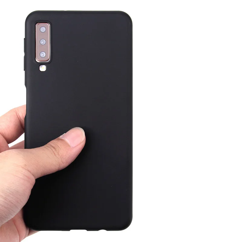 Фото Силиконовый чехол из ТПУ для Samsung Galaxy A7 2018 A750, чехол для Samsung A7 2018 SM-A750F A750, матовый простой чехол карамельных цветов №3