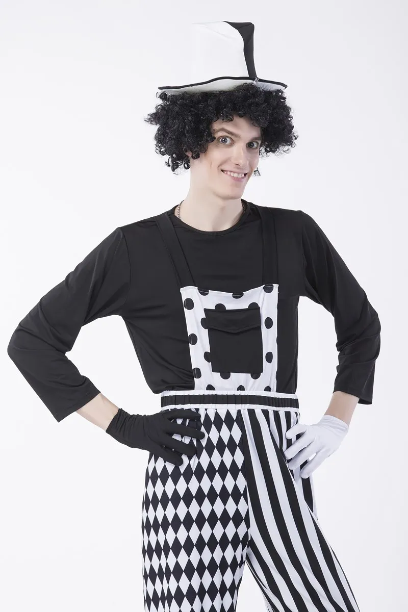 Tivate Хэллоуин Цирк клоун костюм Волшебный Бурлеск шоу и сказать Арлекин Косплей