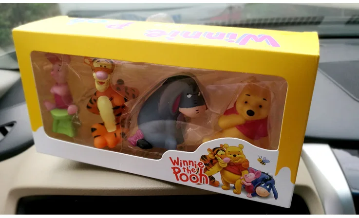Disney 4 шт./компл. мультфильм милый костюм с принтом тигра Пятачок Винни Пух пухом